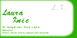 laura knie business card